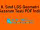 8. Sınıf LGS Geometri Kazanım Testi PDF İndir