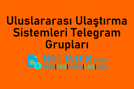 Uluslararası Ulaştırma Sistemleri Telegram Grupları