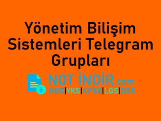 Yönetim Bilişim Sistemleri Telegram Grupları